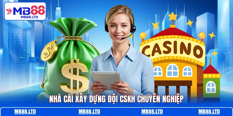 Nhà cái xây dựng đội CSKH chuyên nghiệp