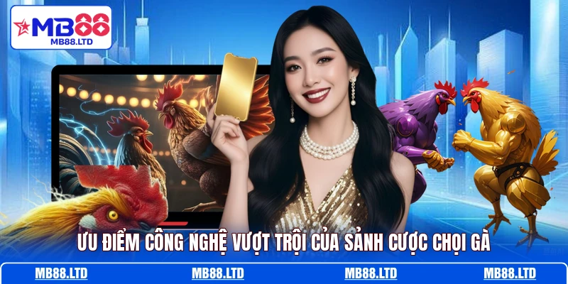 Ưu điểm công nghệ vượt trội của sảnh cược chọi gà